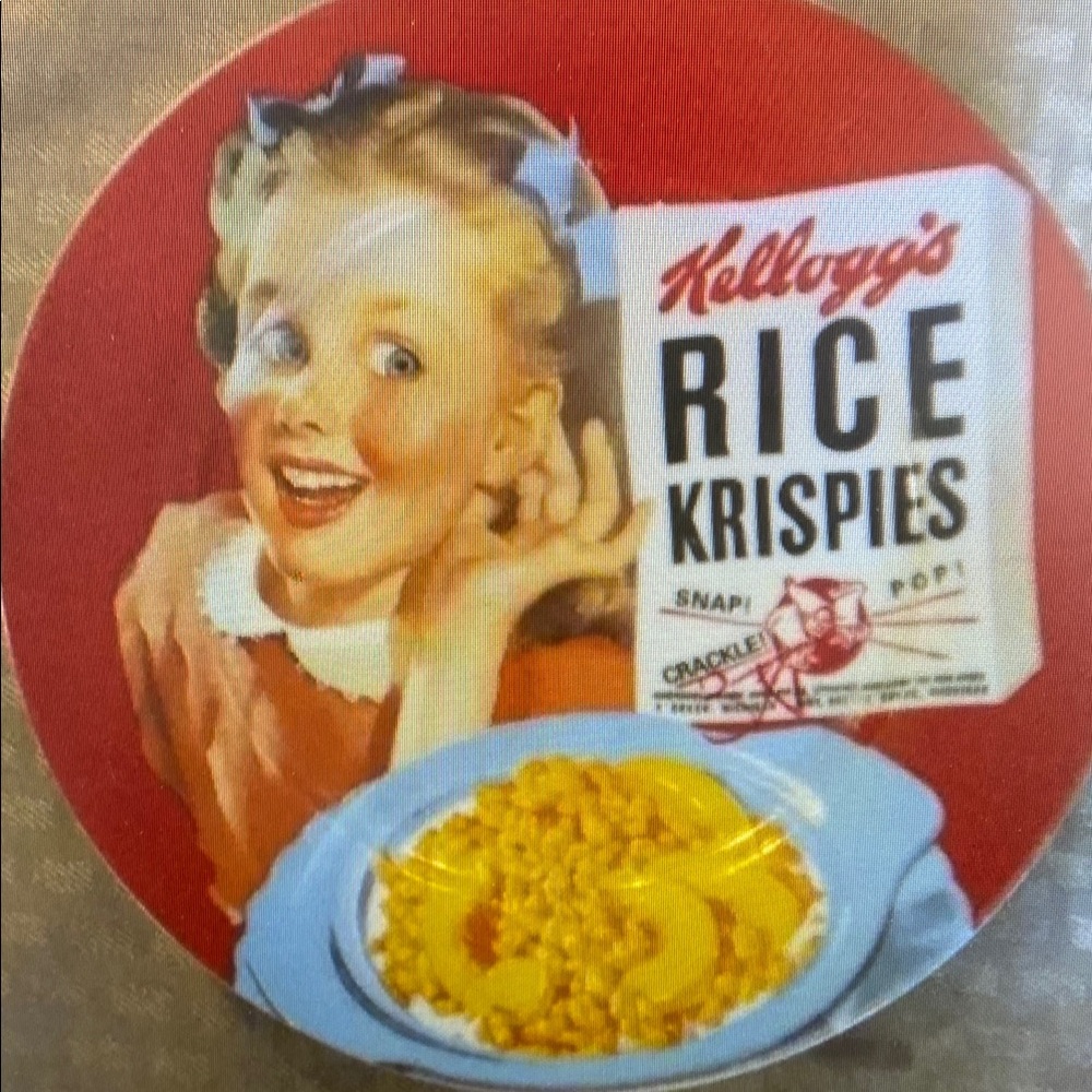 Vintage Kellogg Plate Rice Krispies